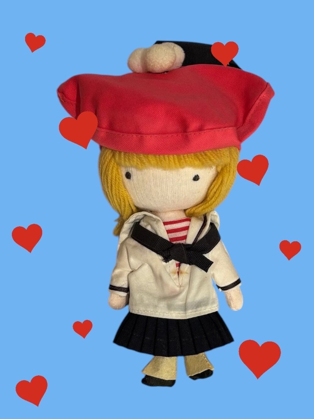 VTG 1966 Joan Walsh Anglund School Girl Pocket Doll, Boucher Associates